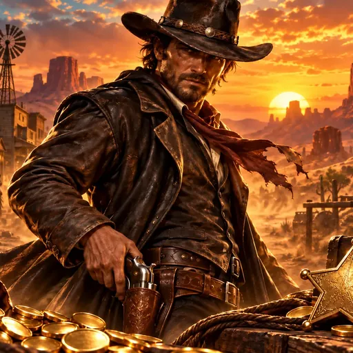 Outlaw and saloon symbols on the Dead or Alive reels