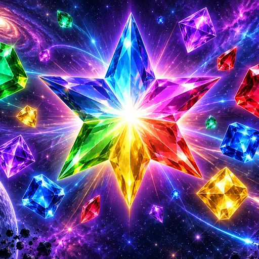 Glowing gem symbols across the Starburst reels